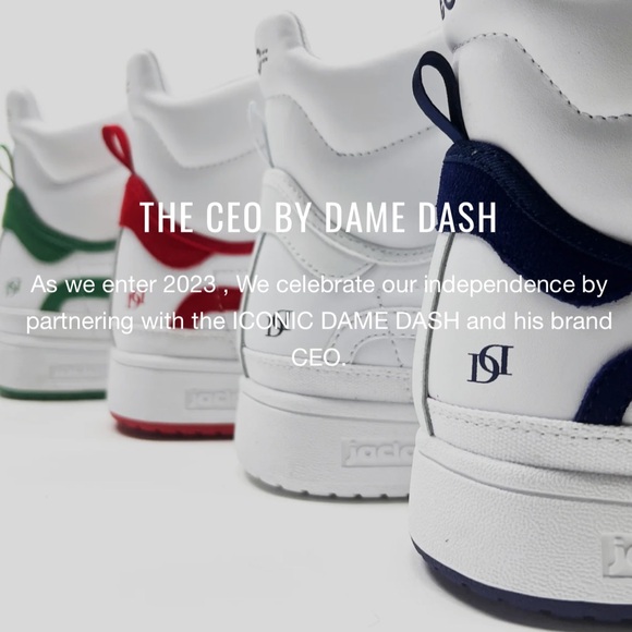 Jaclar White and Navy Blue High-Top Sky-Top Sneakers Brand New